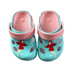 Tarqnisfit 3 in One Kids Aqua and Pink Croc size 23 New